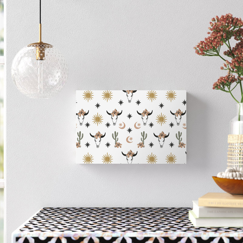 «Western Desert Boho 1» par Marta Barragan Camarasa, impression sur toile tendue, H 8 po x l 12 po
