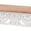 Console Baxton Studio Riquin - Table d'appoint en bois sculpté à motif floral