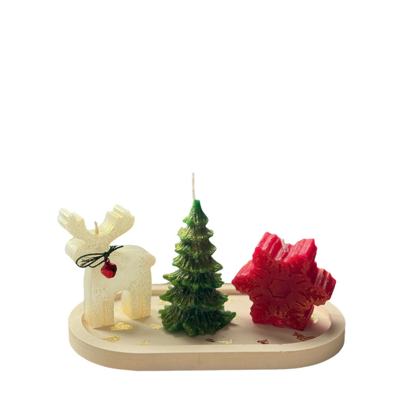 Ensemble de bougies de Noël 2