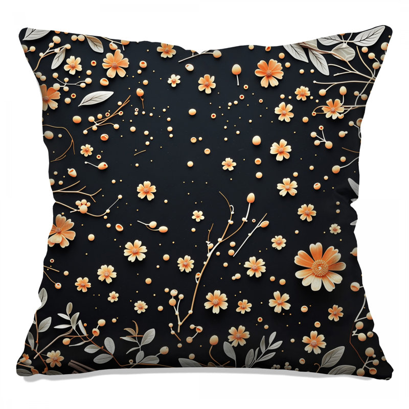 Coussin Floral, 26 x 26 inches