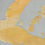  Tapis gris / jaune à motif abstrait touffeté à la main-837813098