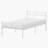 Amberly Twin Size Set 2 Pack Metal Bed with Patterned Headboard and Legboard-88420952