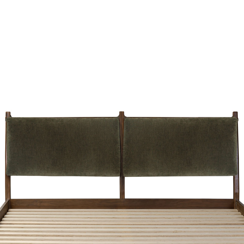 Truro Fabric Bed Headboard Cushion Set, Lume Green