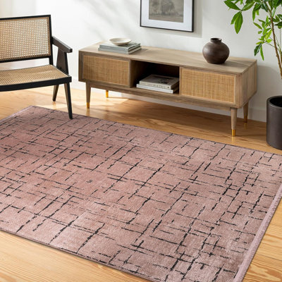Non Slip Area Rug Low Pile Bedroom Rugs Machine Washable Floor Mat Living Room Carpet - NT0201
