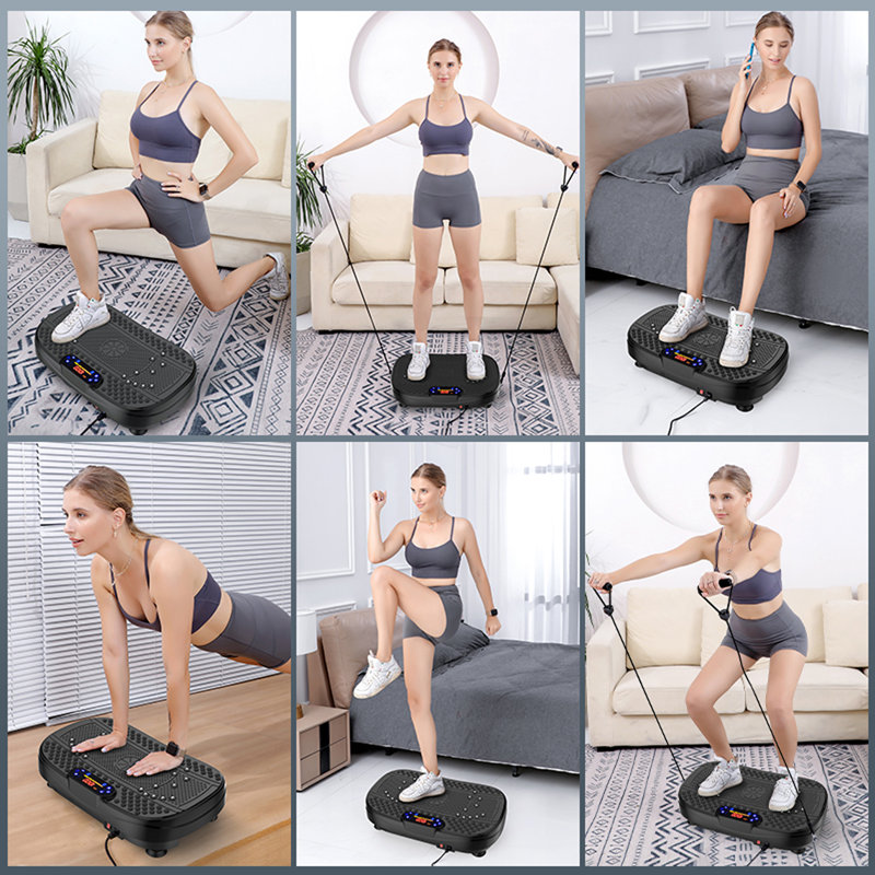 Plateforme vibrante pour appareils d'exercice, Noir