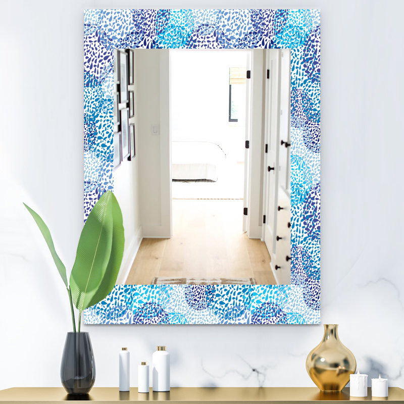 Miroir mural « sea motif », H 24 po x l 32 po