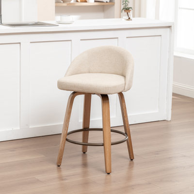 Swivel Upholstered Counter Stool