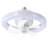 Socket Ceiling Fan With Light And Remote 360° Rotating Ceiling Fan 3 Colours And 3 Wind Speeds