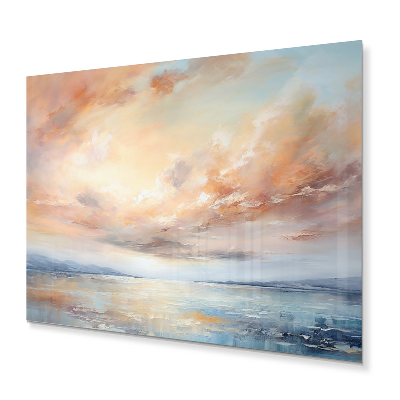 «Blue Ocean Storm And Rain I» sur, H 24 po x l 32 po x P 1 po