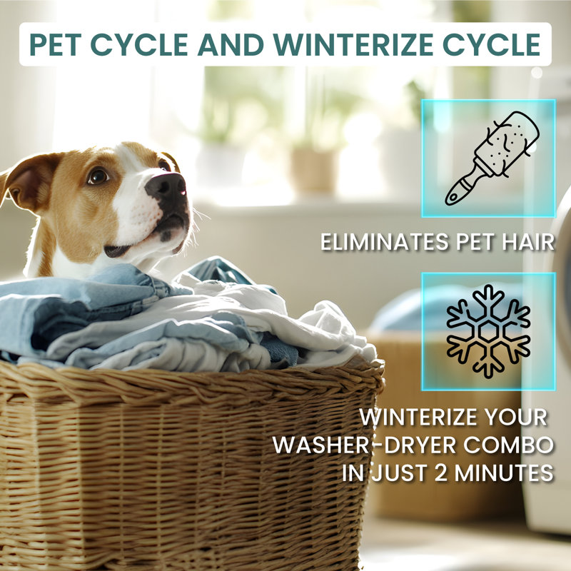 Equator All-in-One Washer Dryer VENTLESS/VENTED PET cycle 1.62cf/15lbs 110V , Silver