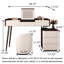 Vanity with Mirror and Seat-1479392143
