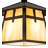 1 - Light Craftsman Brown Square/Rectangle Pendant