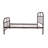 Sandy Gray Finish Twin Bed-131922390-131922391