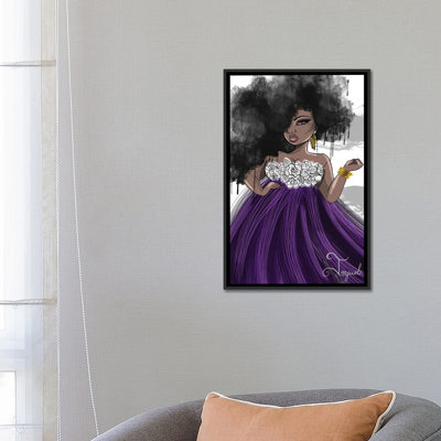 " Pretty In Purple " by Jonquel Art