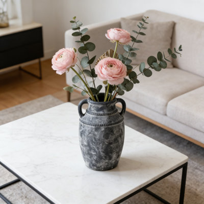 Vase en céramique rustique avec poignées Farmhouse Rustic