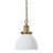 Elodie 1 - Light Brass Dome Pendant-303885080-303885086