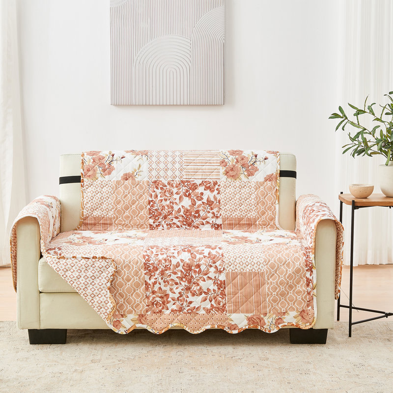 Housse réversible pour meuble pour animaux Patchwork, Patchwork - rose cendré