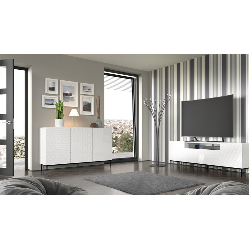 Janea 145 Cm Wide Sideboard, White