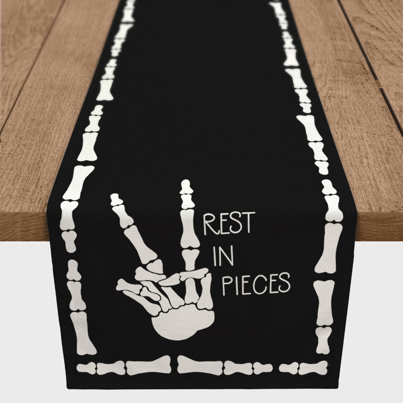 Hakeim Rest In Pieces Table Runner, 90" L x 16" W