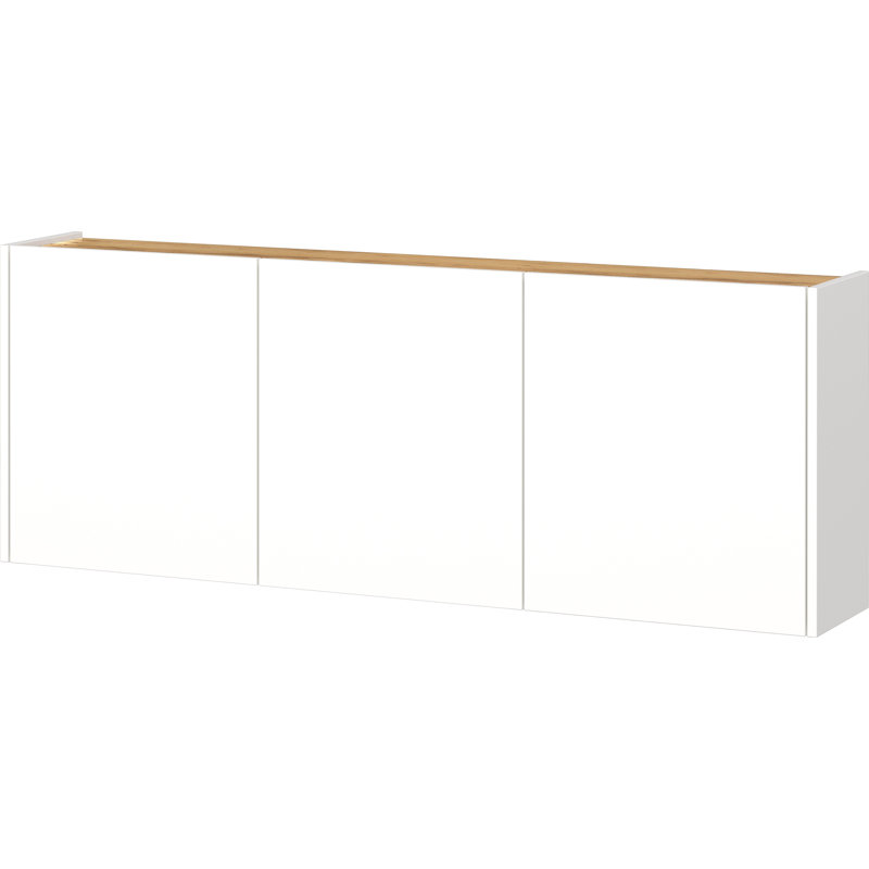 Sapar 138cm Sideboard, White/Navarre oak effect