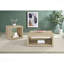 Table basse carrée en bois d'ingénierie vieilli-148140718
