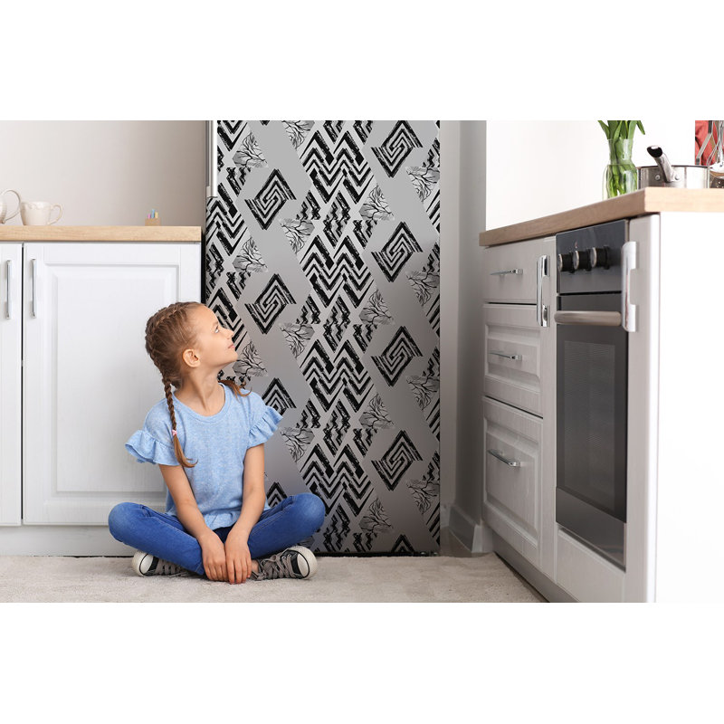 Abstract Non-Wall Damaging Door Decal