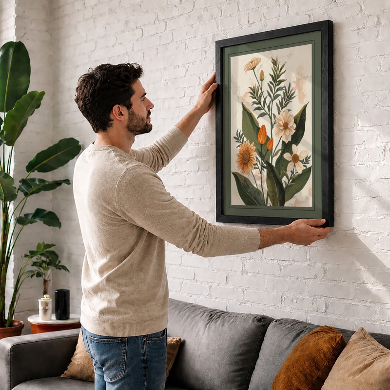 Flowering Study Botanical - Print, Oak, A4 - 29.7 x 21.0 cm