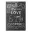 «Love Coffee» par Erin Clark, art mural en verre acrylique-1911667345