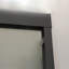 Cabine de douche double coulissante l 48 po x H 76 po H 5/16 po (8 mm), noir mat