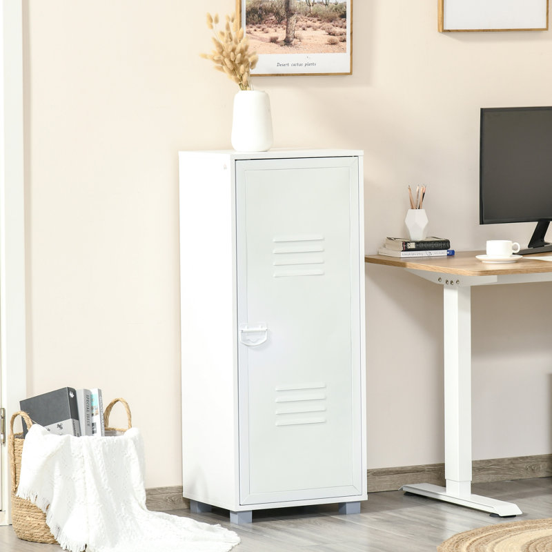 1 -Door 3 -Shelf, White