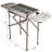 Outsunny 41 in. W Portable Grills Grill / Smoker Combo Charcoal Grill Gas & Charcoal Combo Grill
