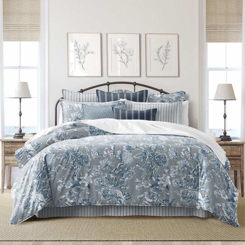 Ensemble d'édredon en coton Alexandria Shadow, Édredon pour lit simple + 7 pièces supplémentai
