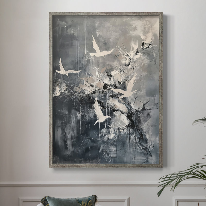 ANIMALS Series LX, reproduction encadrée - bois massif, H 15 po x l 12 po