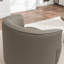 Fauteuil demi-tonneau pivotant de 32 po Tybias-1826379090