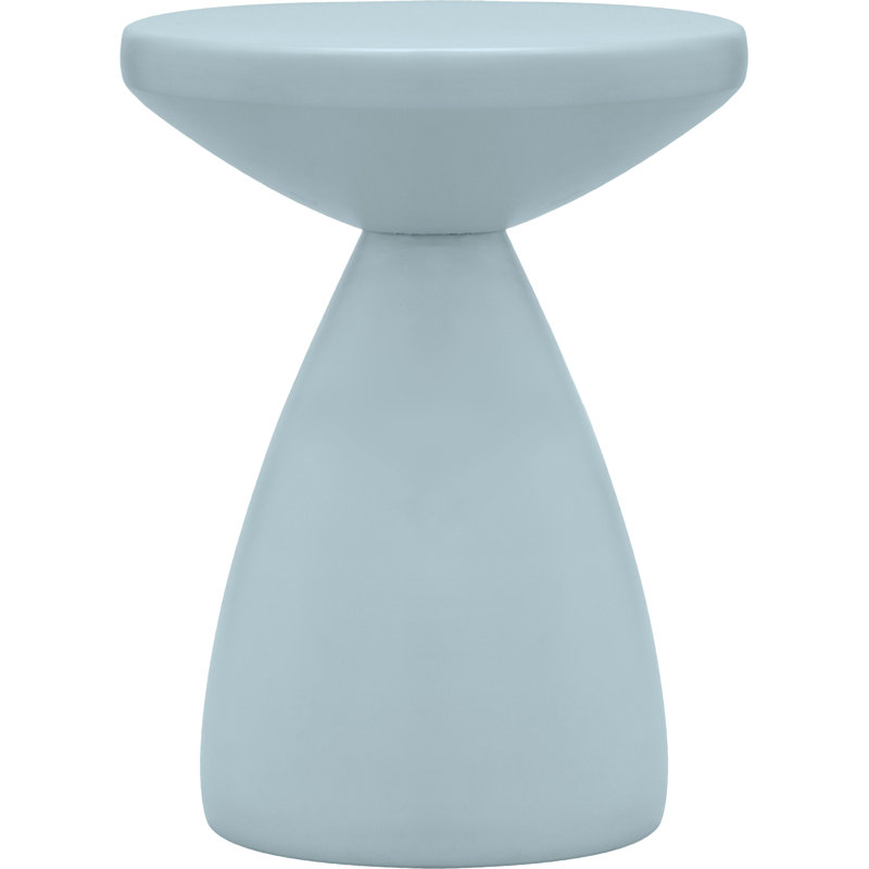 Table d'appoint en fer Anika Hendershot, Bleu clair