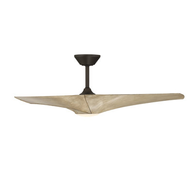 Zephyr 3 - Blade Outdoor/Indoor Smart Ceiling Fan with Light Kit And Remote Control Included