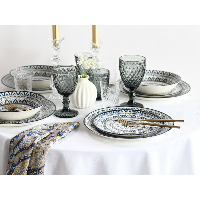 Mexiko Piece Dinnerware Set - Service for 4, Blue