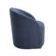 Fauteuil demi-tonneau pivotant en bois massif Boucle-549358965