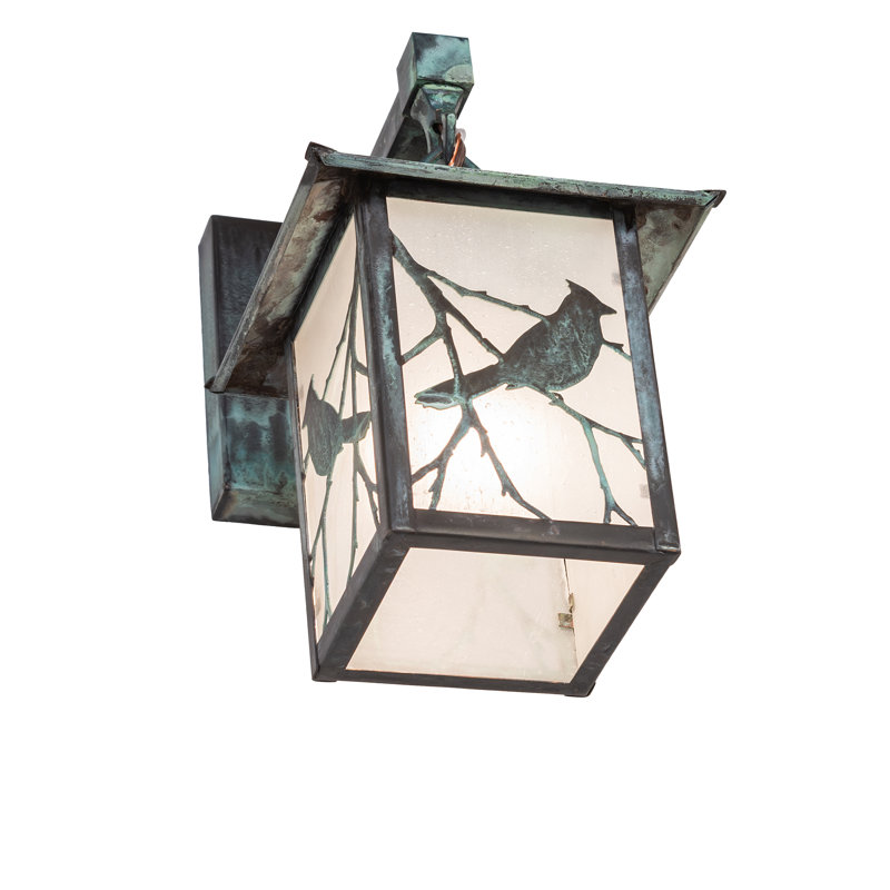 Applique murale chanson 7 "de large Seneca, Vert-de-gris, H 11,5 po x l 7 po x P 7 po, Gris