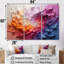 Arc-en-ciel blanc coloré I - art mural arc-en-ciel-103155047-103155046