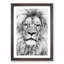 Lion Portrait - Picture Frame Drawing Print-56925066-56925068