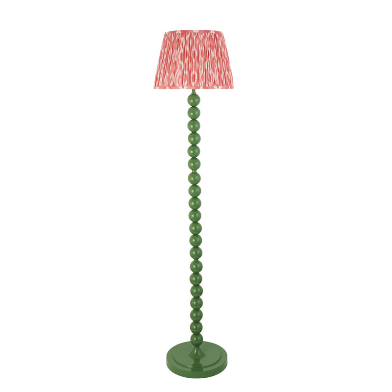 Higgledy 153.2cm Gloss Traditional Floor Lamp, Coral Pink