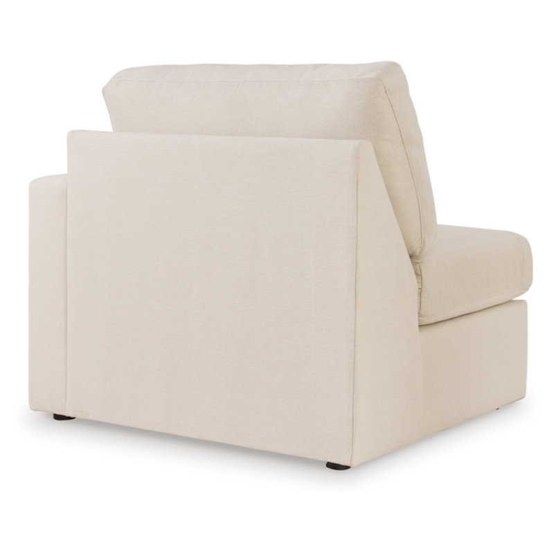 Canapé modulaire 6 pièces avec méridienne Chobanyan, Face à la gauche, H 36 po x l 140 po x P 107 po, Polyester beige