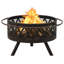 Friese Rustic Fire Pit with Poker 76 cm XXL Steel