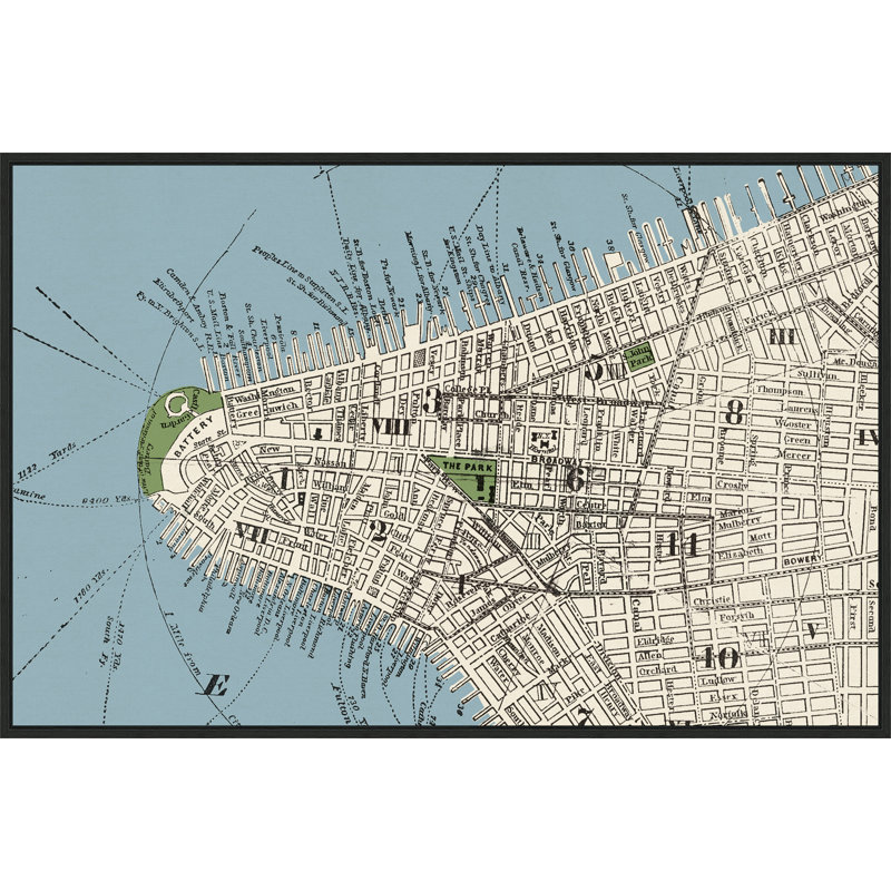 New York Parks Map 4 Print by Thom Filicia