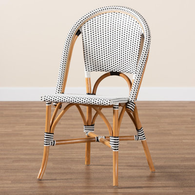 Billingslee Genica Classic French and Weaving and Rattan Indoor and Outdoor Bistro Chair by Bay Isle Home