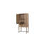 18 po Large armoire couleur sable pour verres et verres 21,25 bar, couleur avec rangement