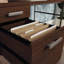 Bureau, finition brune