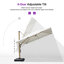 Porte-parapluies d'extérieur 144 po Grain-1177377768