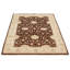 Tapis de zone en laine brun/ivoire 6 pi 3 po x 9 pi 7 po "one-of-a-kind" à main noué la 2010 chobi Hinz